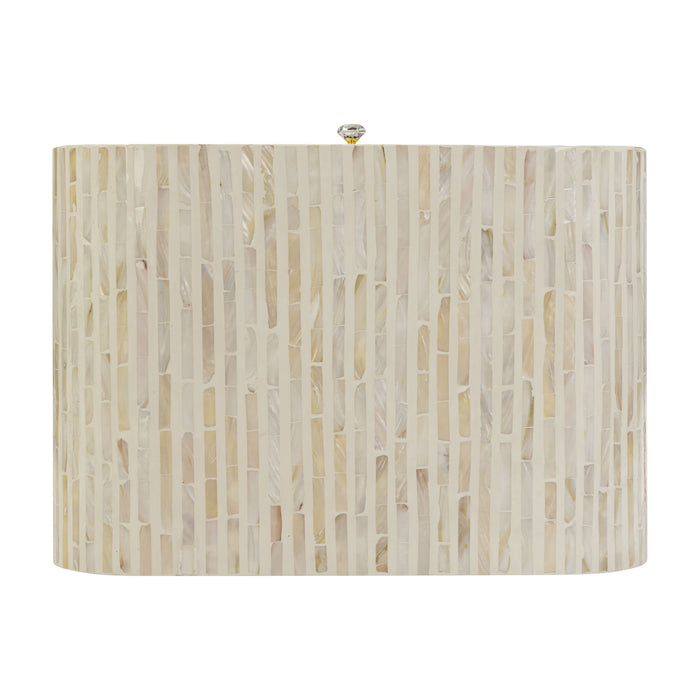 Borno - Mother Of Pearl Nightstand - Natural