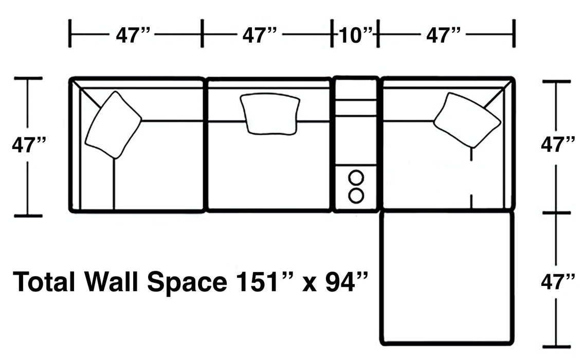 Posh - Modular Sectional And Ottoman