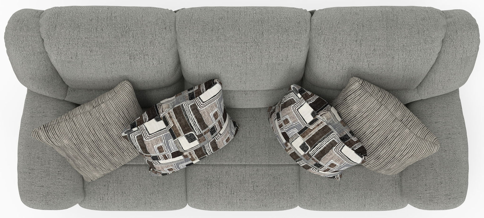 Trifecta - Sofa With 3 Recliners and Drop Down Table
