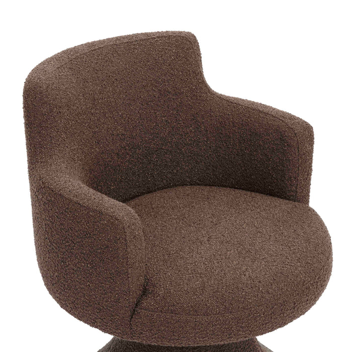 Jeffree - Performance Boucle Swivel Dining Chair