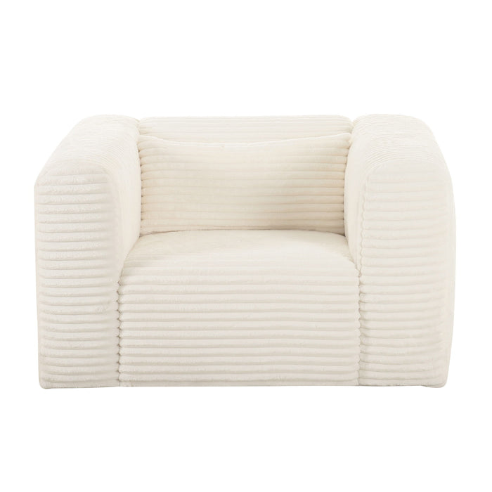 Tarra - Fluffy Oversized Corduroy Armchair
