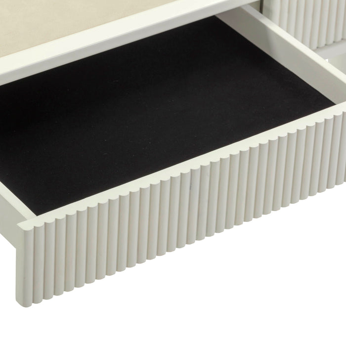 Sarah - Executive Work Desk - Cream