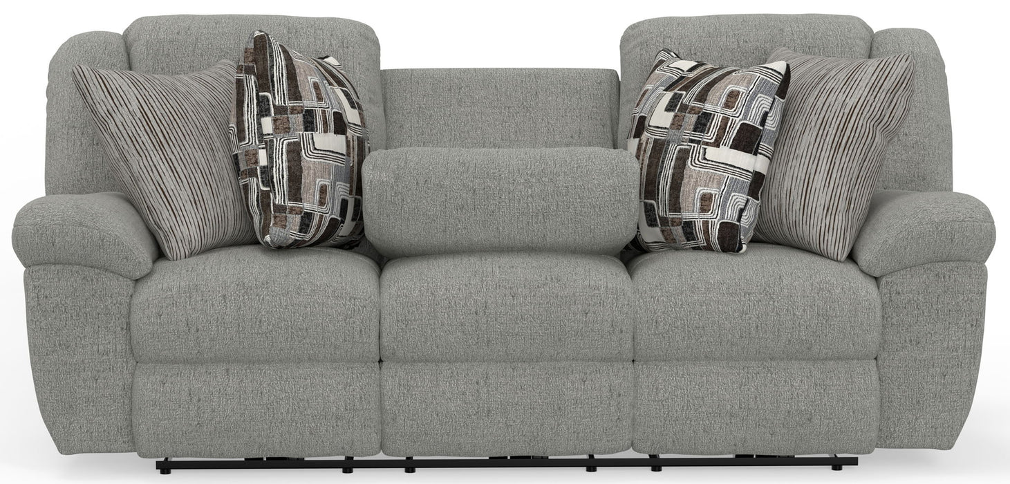Trifecta - Sofa With 3 Recliners and Drop Down Table