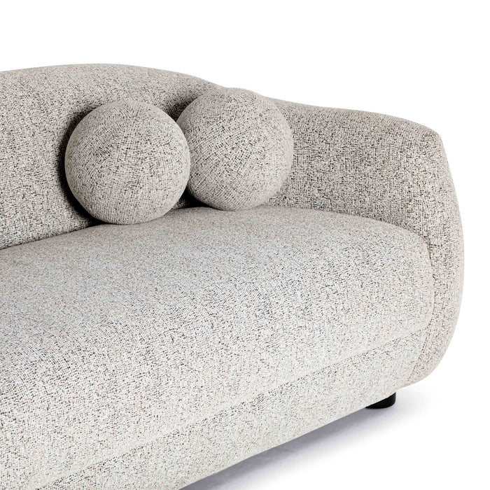 Judy - Woven Fabric Sofa - Black / White