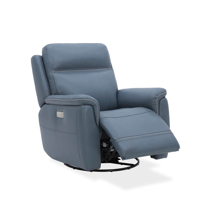 Sawyer - Swivel Glider With Power Headrest, Lumbar, Heat & Massage