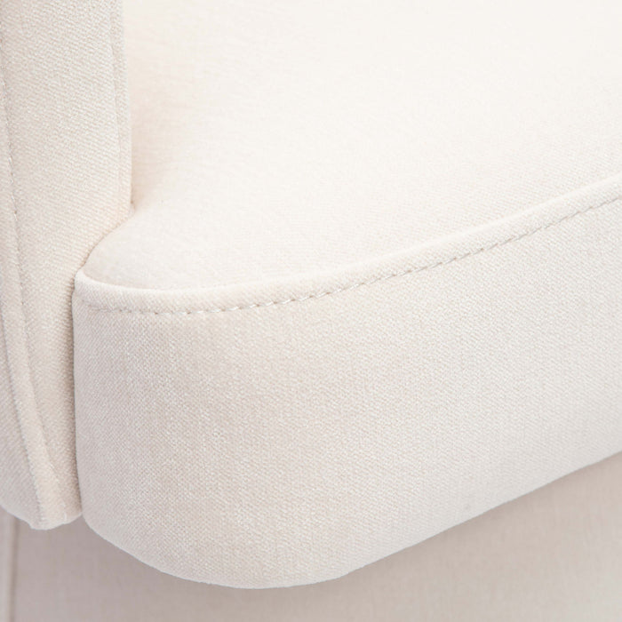 Kristen - Upcycled Chenille Rolling Desk Chair