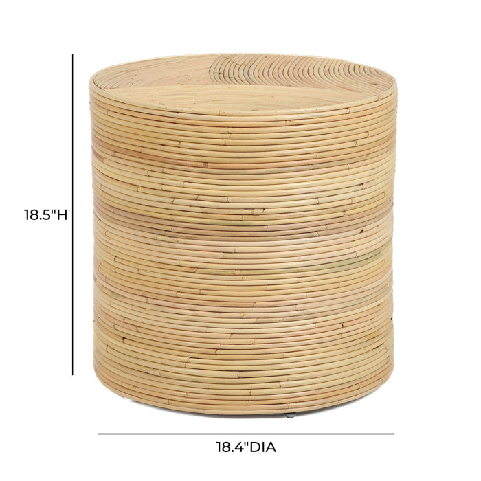 Matea - Rattan Arch Side Table - Natural