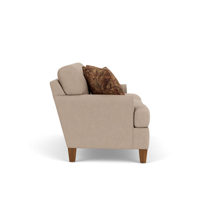 Moxy - Fabric Sofa, T-Shaped Seat Cushion, Rounded Mailbox Arms