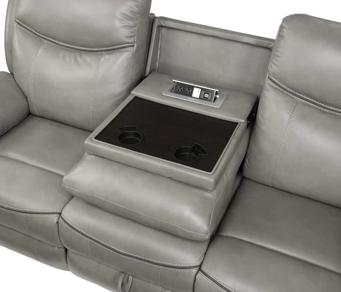 Aram - Reclining Sofa w/ Drop Down Table