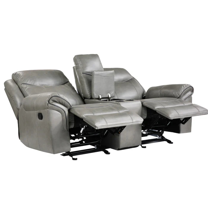 Aram - Reclining Sofa & Glider Loveseat Combo