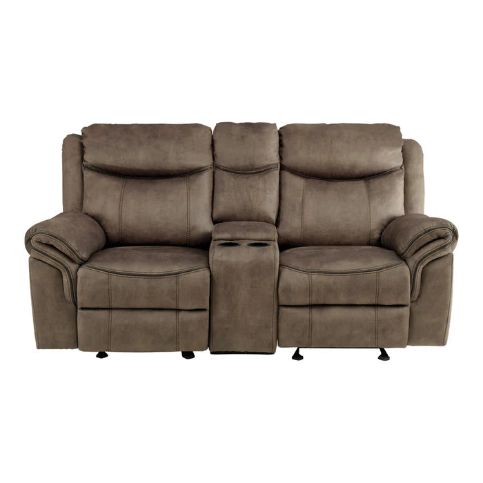 Aram - Reclining Sofa & Glider Loveseat Combo