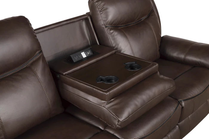 Aram - Reclining Sofa w/ Drop Down Table