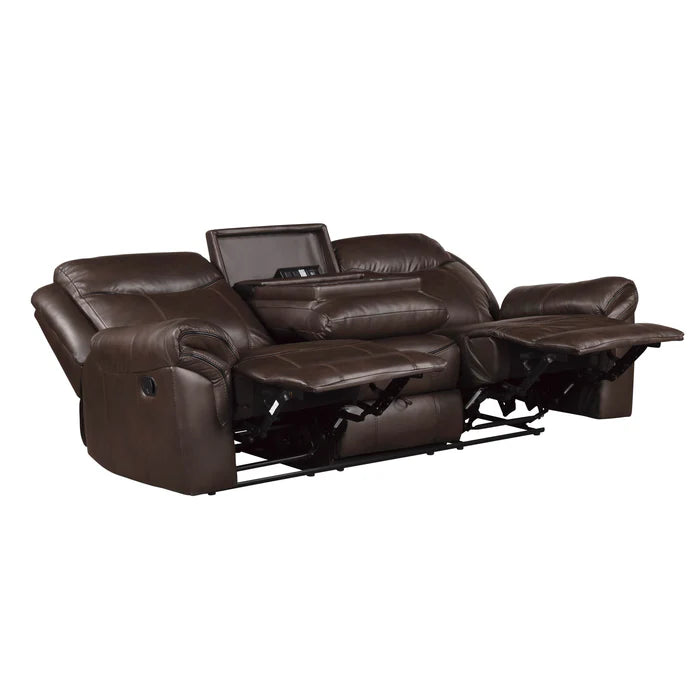 Aram - Reclining Sofa w/ Drop Down Table