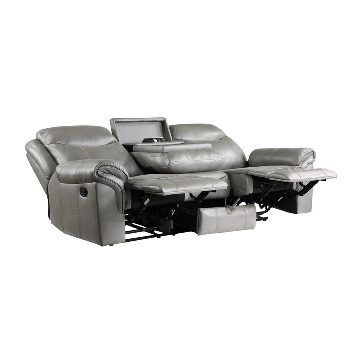 Aram - Reclining Sofa w/ Drop Down Table