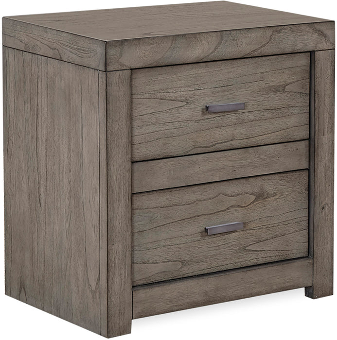 Modern Loft - 2 Drawer Nightstand w/ power