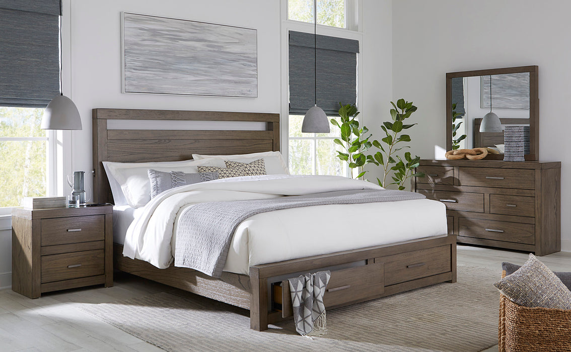 Modern Loft - 2 Drawer Nightstand w/ power