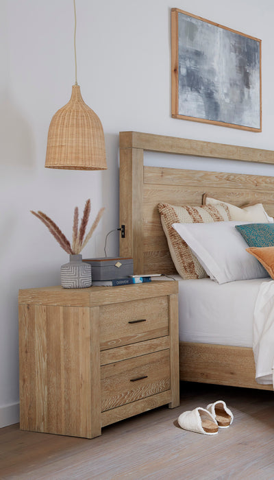 Modern Loft - 2 Drawer Nightstand w/ power