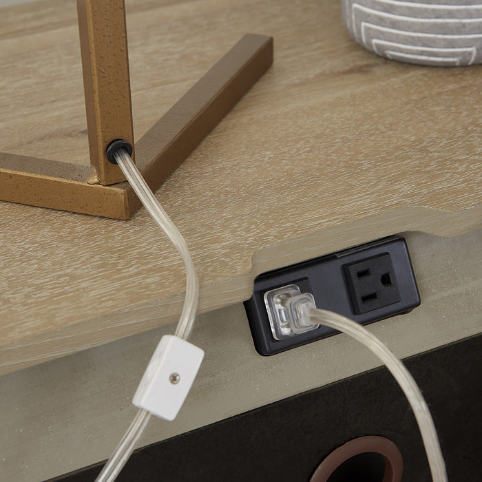 Modern Loft - 2 Drawer Nightstand w/ power