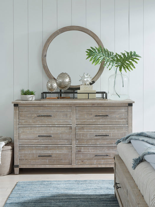 Foundry - Round Mirror w/ Metal Base