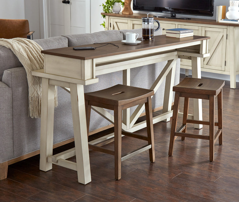 Pinebrook - Console Bar Table w/Stools
