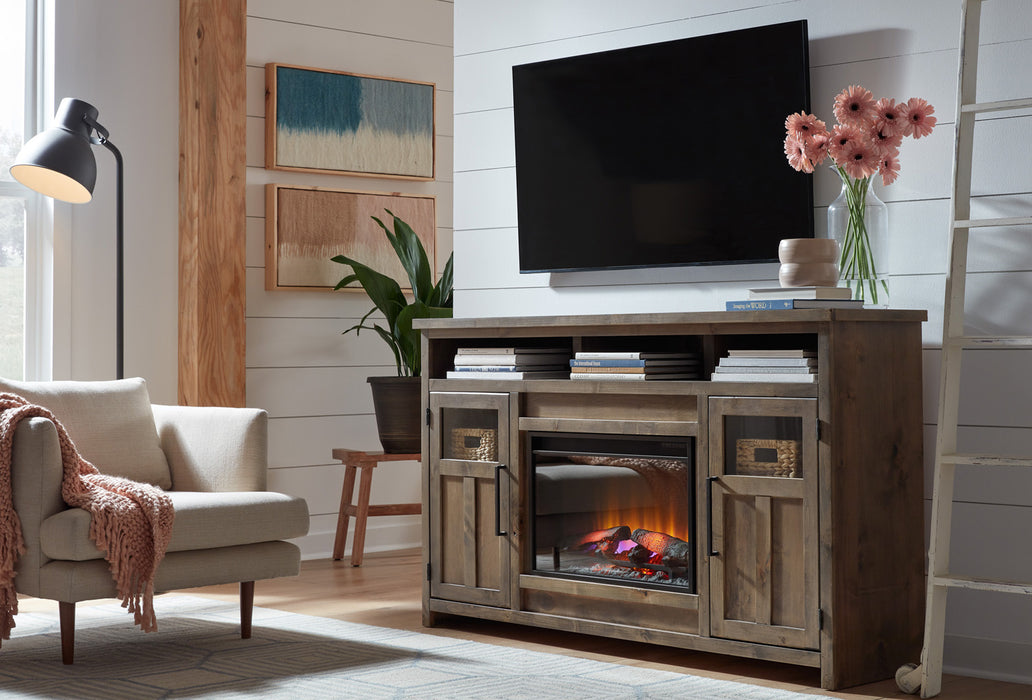 Finnegan - 66" Highboy Fireplace Console