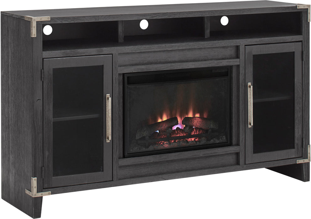 Quincy - 66" Highboy Fireplace Console