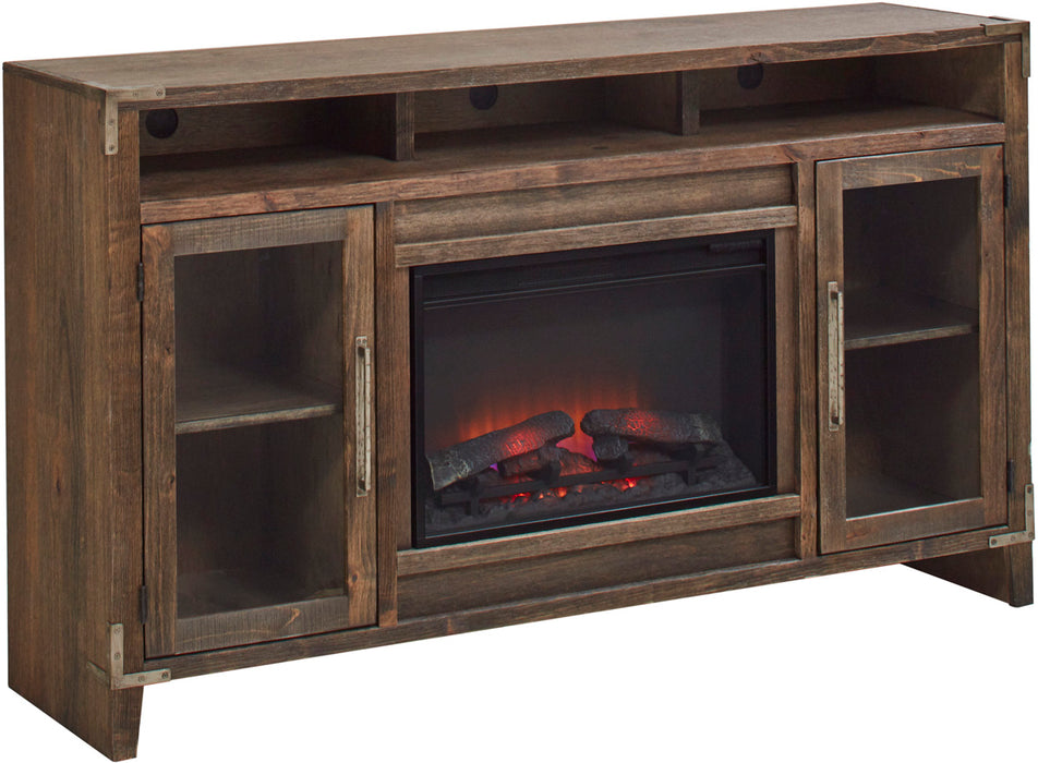 Quincy - 66" Highboy Fireplace Console