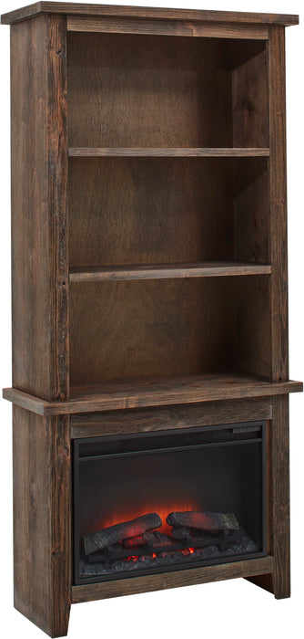 Alder Grove - 74" Fireplace Display Case