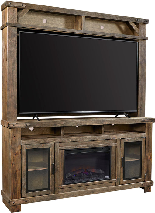 Sawyer - 79" Fireplace Console & Hutch