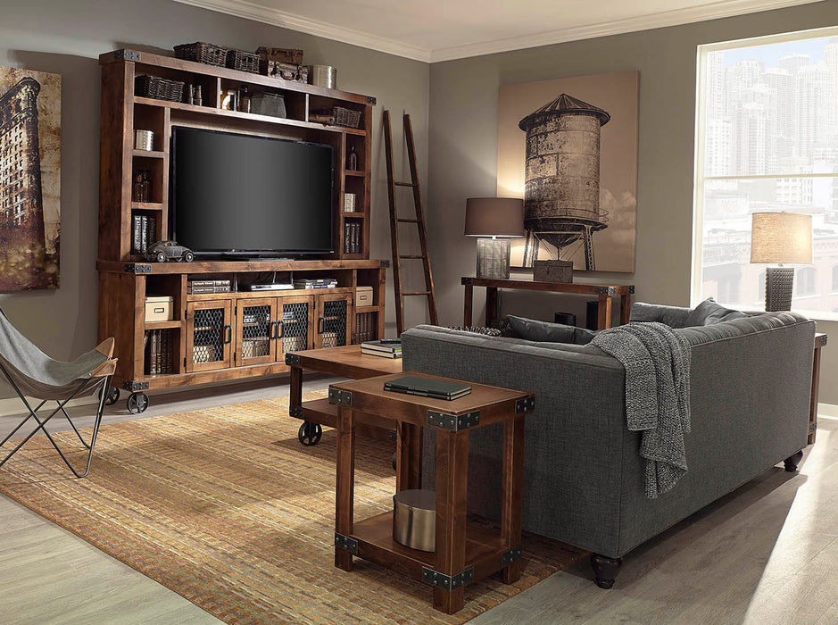 Industrial - 85" Console & Hutch