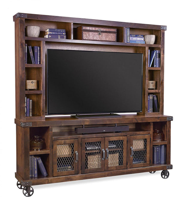 Industrial - 85" Console & Hutch