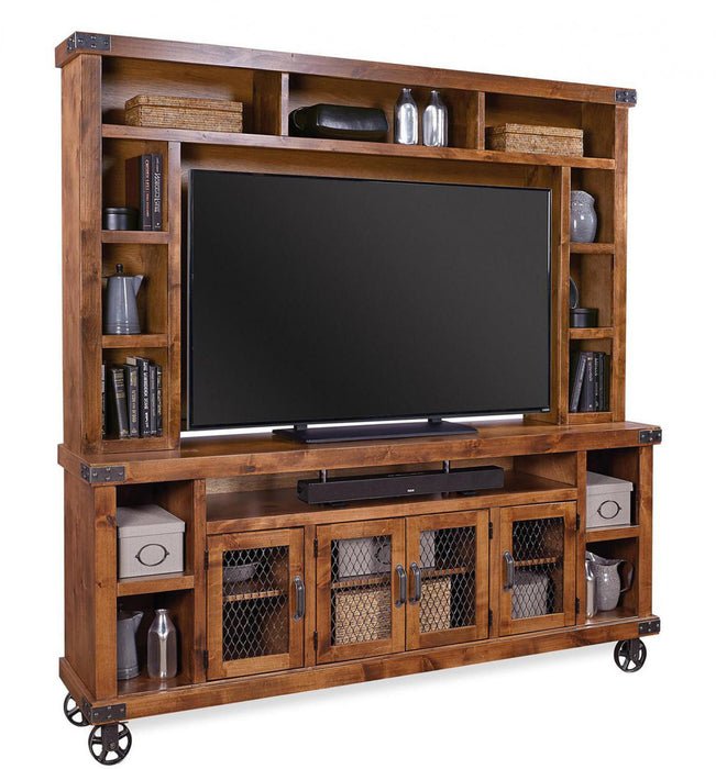 Industrial - 85" Console & Hutch