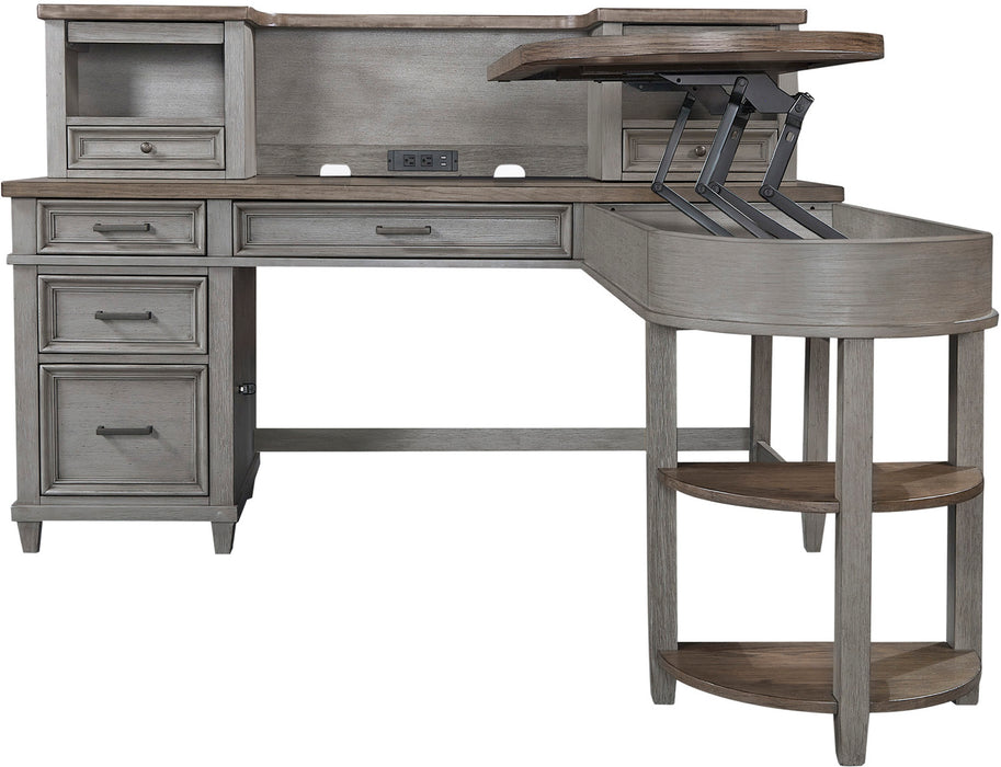 Caraway - Pedestal Desk and Return