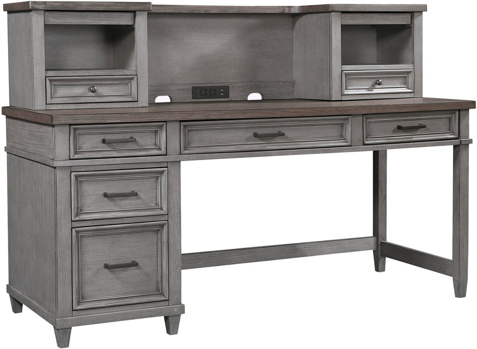 Caraway - Pedestal Desk and Return