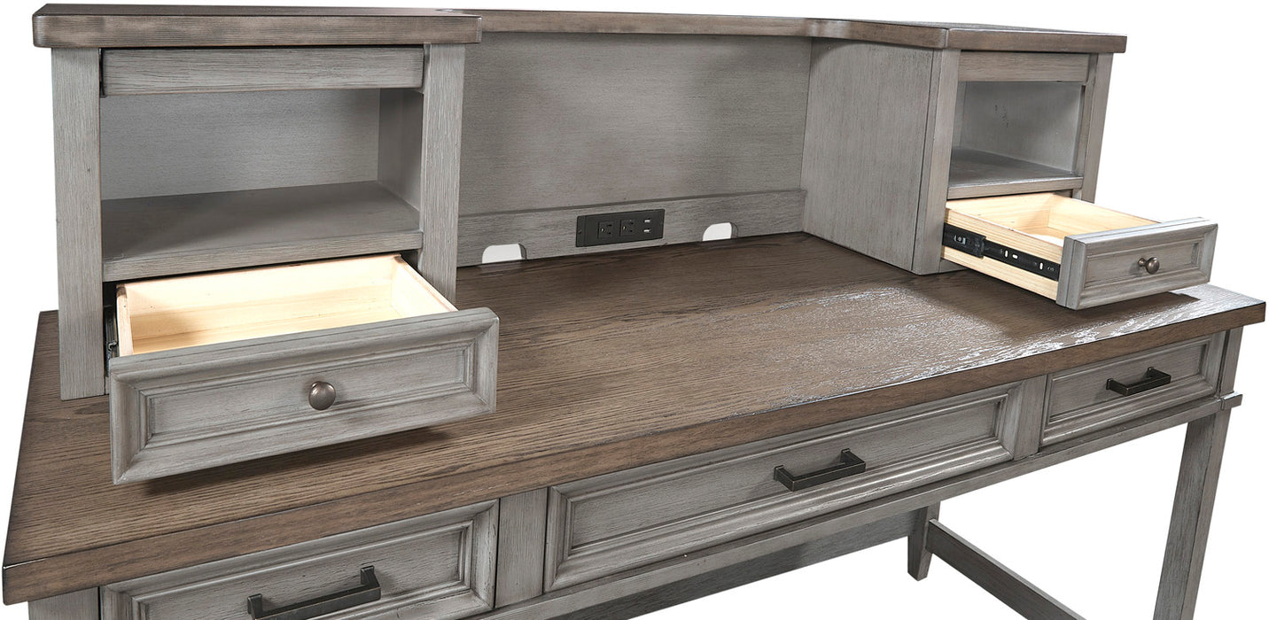 Caraway - Pedestal Desk and Return