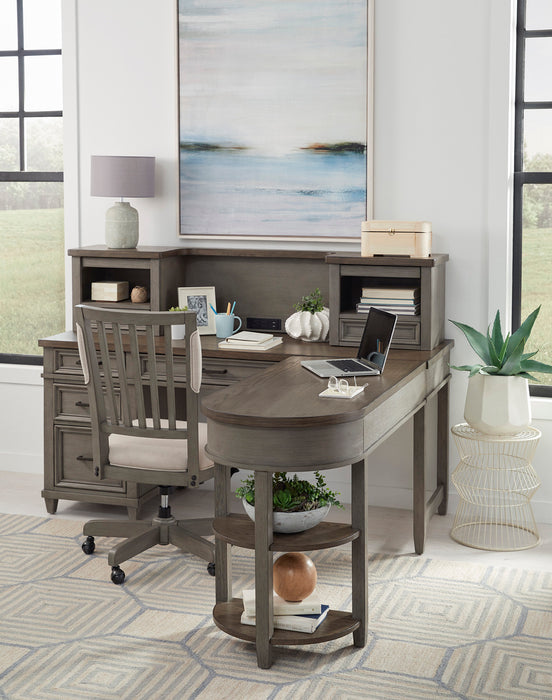 Caraway - Pedestal Desk and Return