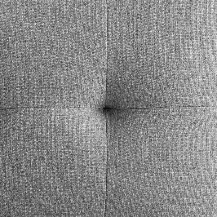 Privy Black Stainless Steel Upholstered Fabric Counter Stool by Modway