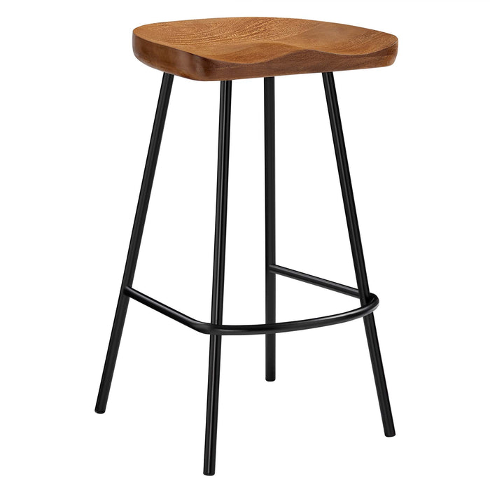 Concord Backless Wood Counter Stools Set of 2 by Modway