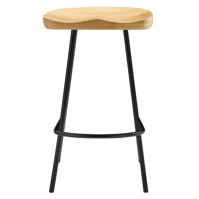 Concord Backless Wood Counter Stools Set of 2 by Modway