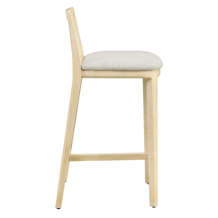 Monarch Wood and Rattan Counter Stool by Modway