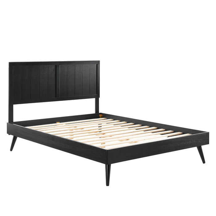 Alana Wood Queen Platform Bed With Splayed Legs by Modway