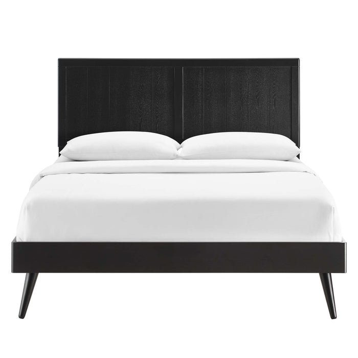 Alana Wood Full Platform Bed With Splayed Legs by Modway