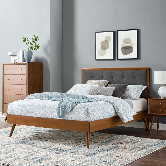 Willow Wood Full Platform Bed With Splayed Legs by Modway