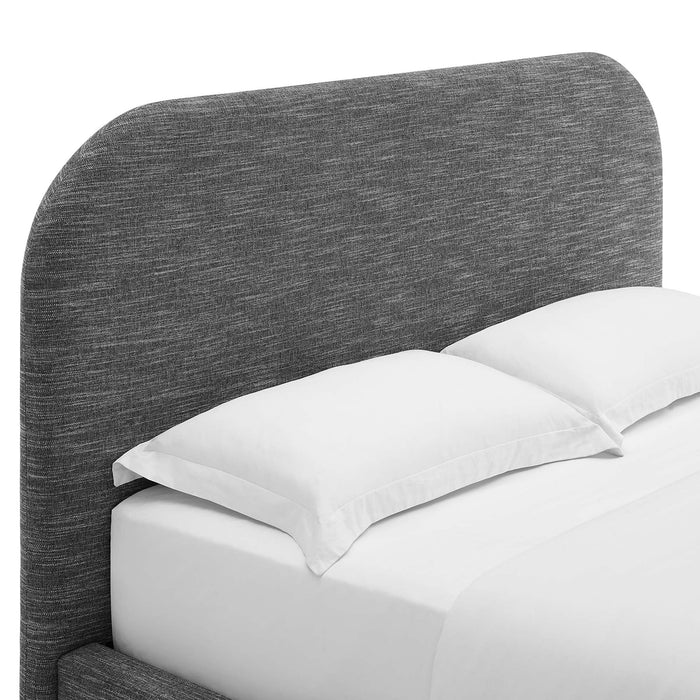 Keynote Upholstered Fabric Curved Full Platform Bed by Modway