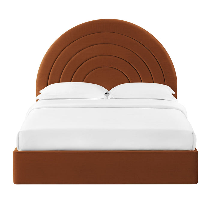 Solana Arched Performance Velvet Full Platform Bed by Modway