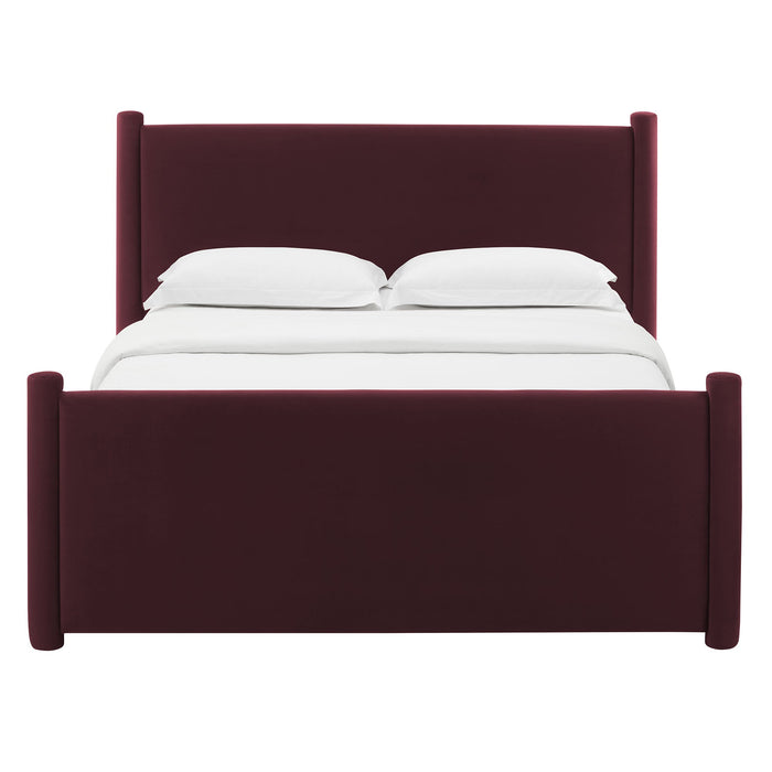 Rael Performance Velvet King Platform Bed by Modway