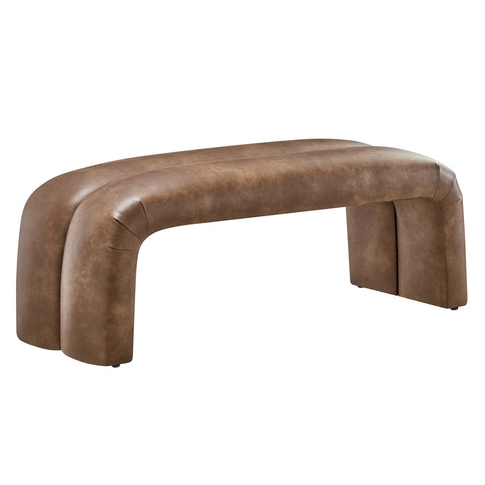 Dax 50.5" Vegan Leather Upholstered Accent Bench by Modway