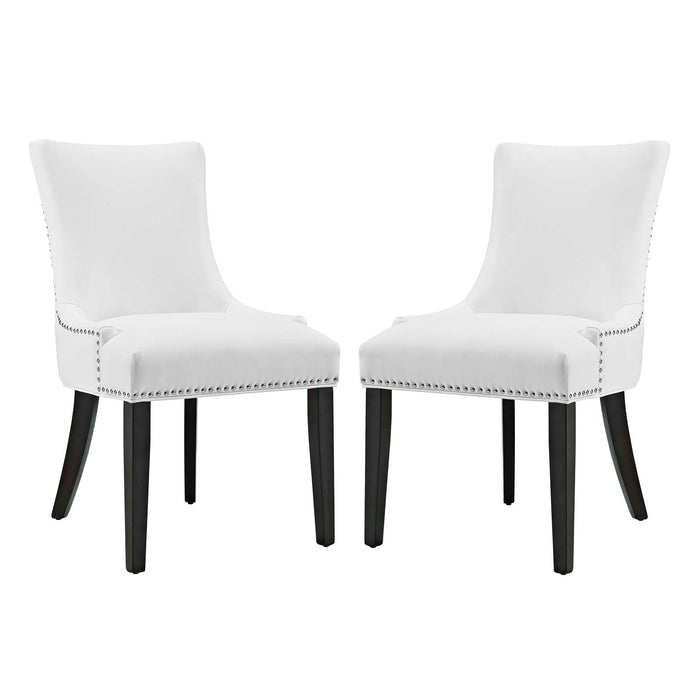 Marquis Faux Leather Dining Chair Set of 2 by Modway