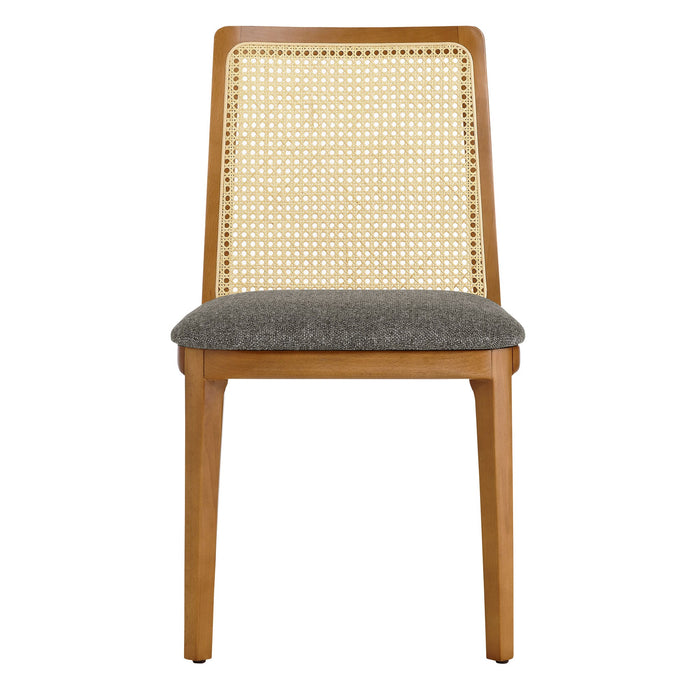 Monarch Wood and Rattan Dining Side Chair by Modway