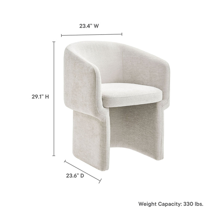 Verity Chenille Dining Armchair by Modway